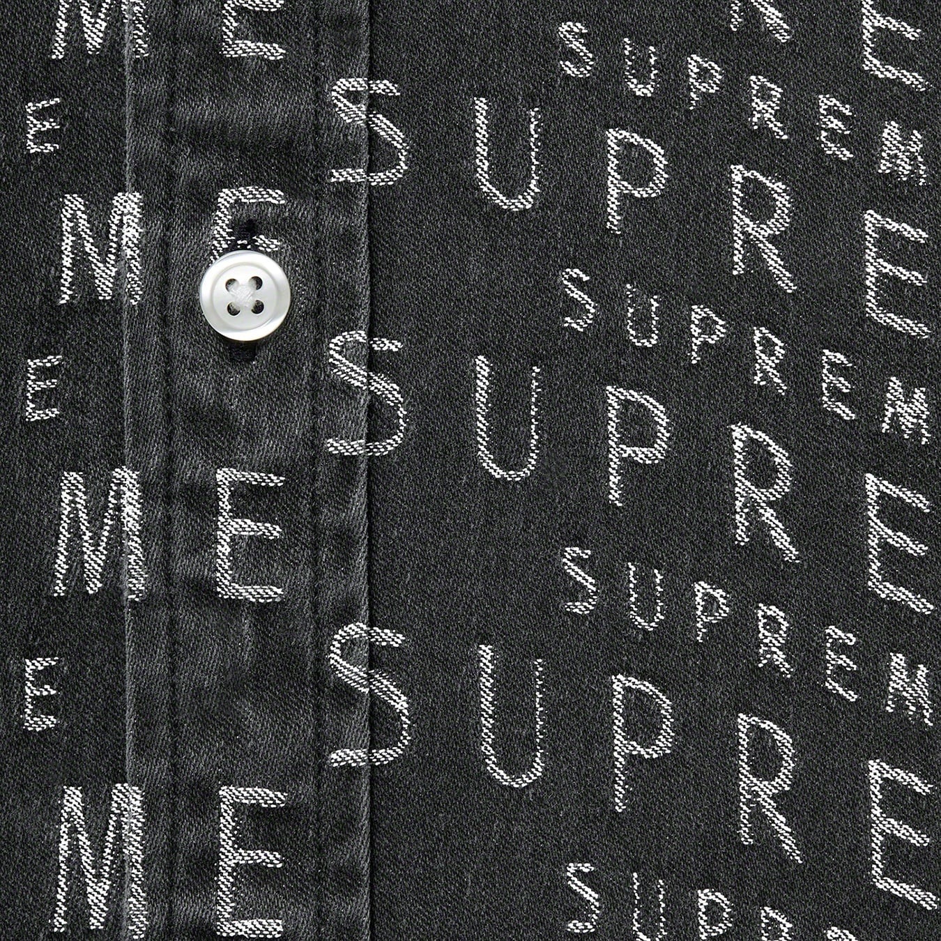 Warp Jacquard Logos Denim Shirt view 6